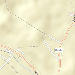 Zadní Mostek Street Map