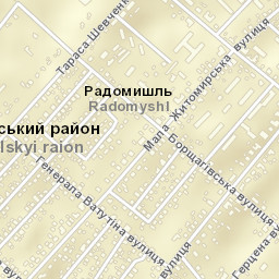 Radomyshl Street Map