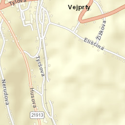 Vejprty Street Map