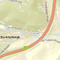 Buckfastleigh Street Map