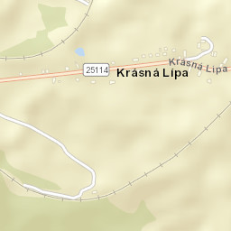 Krásná Lípa Street Map