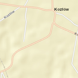 Kozłów Street Map