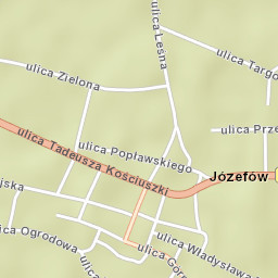 Józefów Street Map