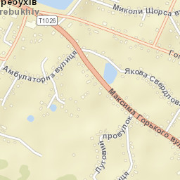 Trebukhiv Street Map