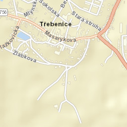 Třebenice Street Map