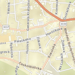 Červený Kostelec Street Map