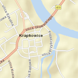 Krapkowice Street Map