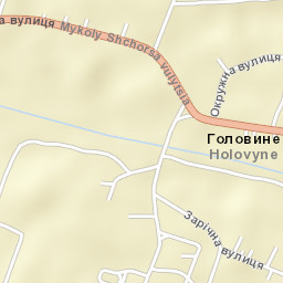 Holovyne Street Map