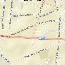 Chapelle-lez-Herlaimont Street Map