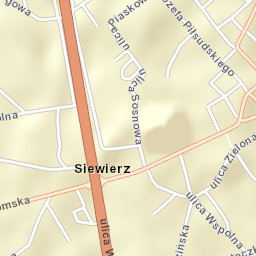 Siewierz Street Map