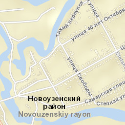 Novouzensk Street Map