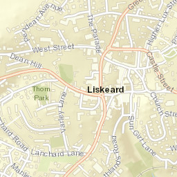Liskeard Street Map