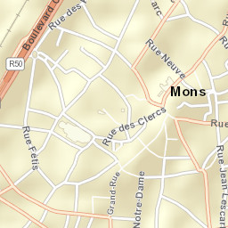 Mons Street Map