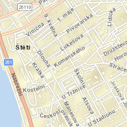 Štětí Street Map