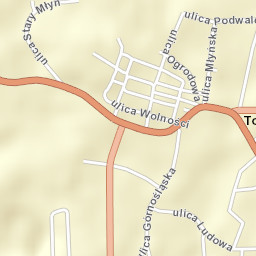 Toszek Street Map