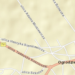 Ogrodzieniec Street Map