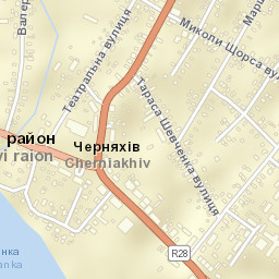 Cherniakhiv Street Map