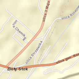Złoty Stok Street Map