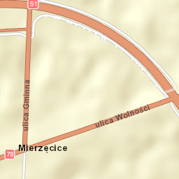 Mierzęcice Street Map