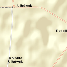 Ulhówek Street Map