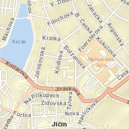 Jičín Street Map