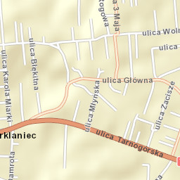 Świerklaniec Street Map