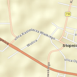 Stopnica Street Map
