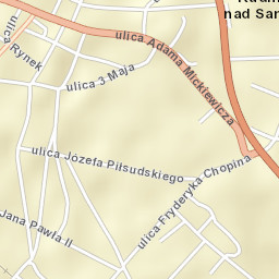 Rudnik nad Sanem Street Map