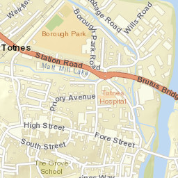 Totnes Street Map