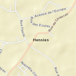 Hensies Street Map