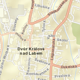 Dvůr Králové nad Labem Street Map