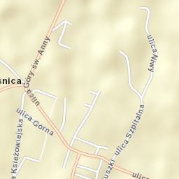 Leśnica Street Map