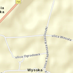 Wysoka Street Map