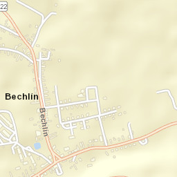 Bechlín Street Map