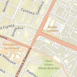 Okres Mladá Boleslav Street Map
