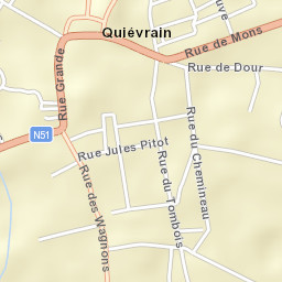Quiévrain Street Map
