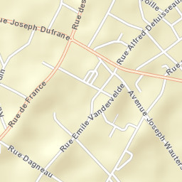 Frameries Street Map