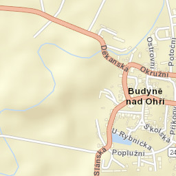 Budyně nad Ohří Street Map