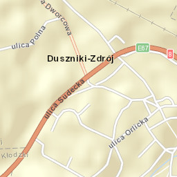Duszniki-Zdrój Street Map