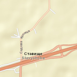 Stavyshche Street Map