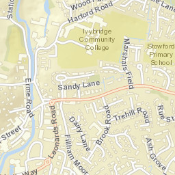 Ivybridge Street Map