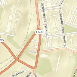 Chervonohrad Street Map