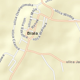 Biała Street Map