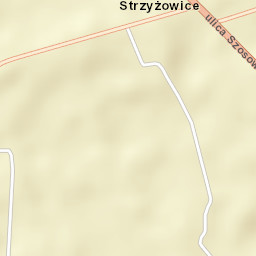 Strzyżowice Street Map