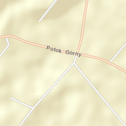 Potok Górny Street Map