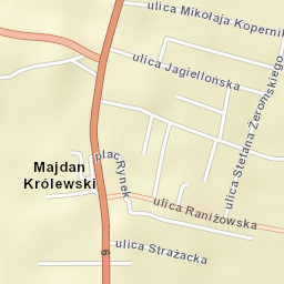 Majdan Królewski Street Map