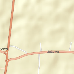 Jeżowe Street Map
