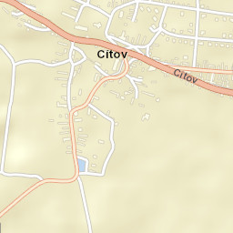 Cítov Street Map