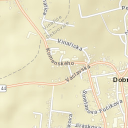 Dobrovice Street Map