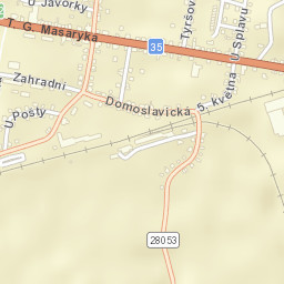 Ostroměř Street Map